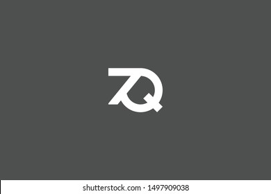 Initial based clean and minimal Logo. QZ ZQ Q Z letter creative monochrome monogram icon symbol. Universal elegant luxury alphabet vector design