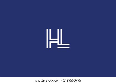 Initial based clean and minimal Logo. HL LH H L letter creative fonts monogram icon symbol. Universal elegant luxury alphabet vector design