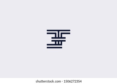 Initial based clean and minimal Logo. EF FE E F letter creative fonts monogram icon symbol. Universal elegant luxury alphabet vector design