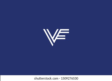 Initial based clean and minimal Logo. FV VF F V letter creative fonts monogram icon symbol. Universal elegant luxury alphabet vector design