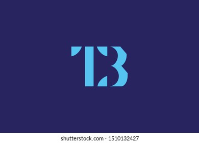 Initial based clean and minimal Logo. BT TB B T letter creative fonts monogram icon symbol. Universal elegant luxury alphabet vector design