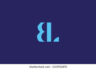 Initial based clean and minimal Logo. BL LB B L letter creative fonts monogram icon symbol. Universal elegant luxury alphabet vector design