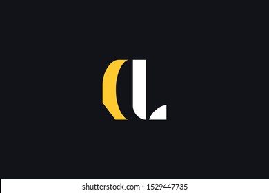 Initial based clean and minimal Logo. CL LC C L letter creative fonts monogram icon symbol. Universal elegant luxury alphabet vector design