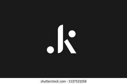 Initial based clean and minimal Logo. JK letter creative fonts monogram icon symbol. Universal elegant luxury alphabet vector design