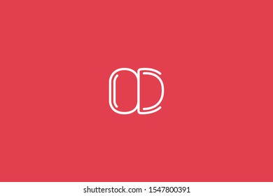 Initial based clean and minimal Logo. DO OD D O letter creative fonts monogram icon symbol. Universal elegant luxury alphabet vector design