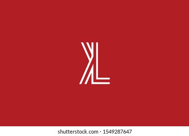 Initial based clean and minimal Logo. KL LK K L letter creative fonts monogram icon symbol. Universal elegant luxury alphabet vector design