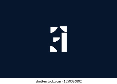 Initial based clean and minimal Logo. EI IE E I letter creative fonts monogram icon symbol. Universal elegant luxury alphabet vector design