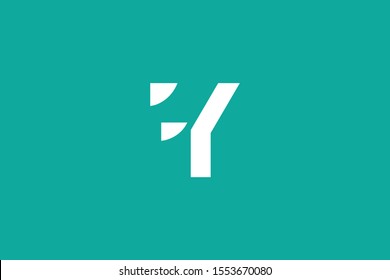 Initial based clean and minimal Logo. FY YF F Y letter creative fonts monogram icon symbol. Universal elegant luxury alphabet vector design