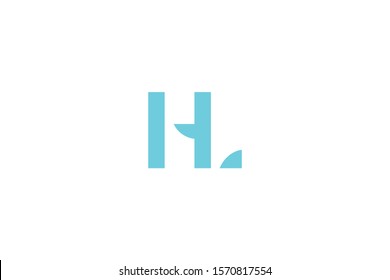 Initial based clean and minimal Logo. HL LH H L letter creative fonts monogram icon symbol. Universal elegant luxury alphabet vector design