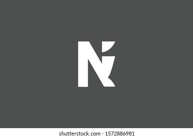 Initial based clean and minimal Logo. NI IN letter creative fonts monogram icon symbol. Universal elegant luxury alphabet vector design