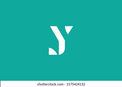 Initial based clean and minimal Logo. JY YJ J Y letter creative fonts monogram icon symbol. Universal elegant luxury alphabet vector design