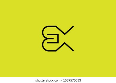 Initial based clean and minimal Logo. BX XB B X letter creative fonts monogram icon symbol. Universal elegant luxury alphabet vector design