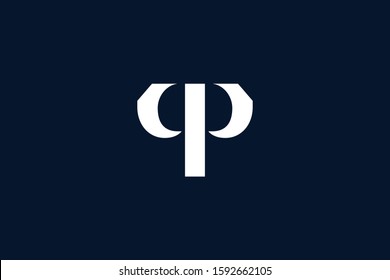 Initial based clean and minimal Logo. QP PQ Q P letter creative fonts monogram icon symbol. Universal elegant luxury alphabet vector design