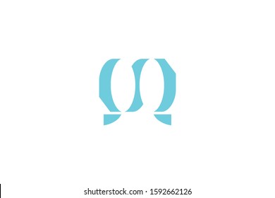 Initial based clean and minimal Logo. QQ letter creative fonts monogram icon symbol. Universal elegant luxury alphabet vector design