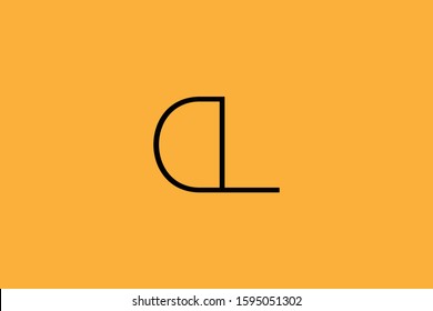 Initial based clean and minimal Logo. DL LD D L letter creative fonts monogram icon symbol. Universal elegant luxury alphabet vector design