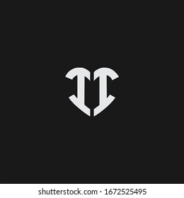 Initial based clean and minimal Logo. II love letter creative fonts monogram icon symbol. Universal elegant luxury alphabet vector design.