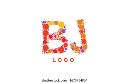 Initial based clean and minimal Logo. BJ JB J B letter creative monochrome monogram
