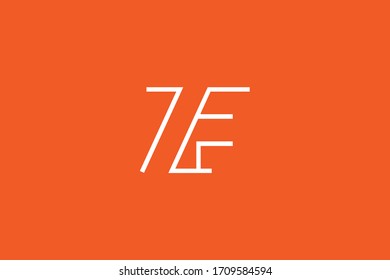 Initial based clean and minimal Logo. FZ ZF F Z letter creative fonts monogram icon symbol. Universal elegant luxury alphabet vector design