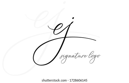 Initial based clean and minimal Logo. EJ JE E KJ letter creative fonts monogram icon symbol. Universal elegant luxury alphabet vector design
