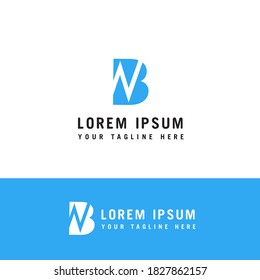 Initial based clean and minimal Logo. BN NB B N letter creative monochrome monogram icon symbol.