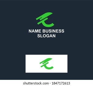 Initial based clean and minimal Logo. C CC creative businnes technology letter icon symbol. Universal elegant alphabet in green color vector design