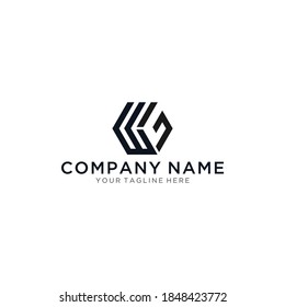 Initial based clean and minimal Logo. GW WG G W letter creative monochrome monogram icon symbol. Universal elegant luxury alphabet vector design