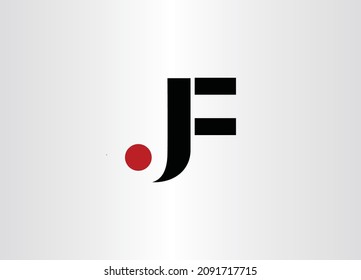 Initial based clean and minimal Logo. JF letter creative fonts monogram icon symbol. 