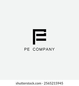 Initial based clean and minimal Logo. EP PE E P letter creative fonts monogram icon symbol. Universal elegant luxury alphabet vector design
