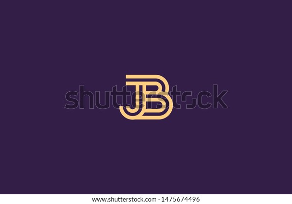 Initial based clean and minimal Logo. BJ JB B J\
letter creative technology monogram icon symbol. Universal elegant\
luxury alphabet vector\
design