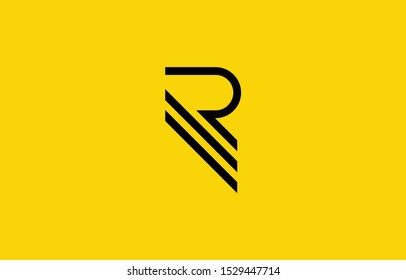 Initial based clean and minimal R Logo. RR letter creative fonts monogram icon symbol. Universal elegant luxury alphabet vector design