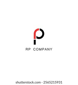 Initial based clean and minimal R Logo. RP PR P letter creative fonts monogram icon symbol. Universal elegant luxury alphabet vector design
