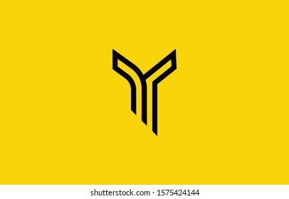 Initial based clean and minimal Y Logo. Y letter creative fonts monogram icon symbol. Universal elegant luxury alphabet vector design