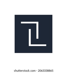 Logotipo Z mínimo y limpio de base inicial. Letra ZL LZ letra creativa tipografías monograma símbolo. Diseño vectorial universal elegante y lujoso
