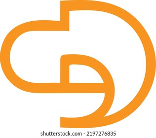Initial based DJ, JD, logo template. Unique monogram alphabet letters design and vector.