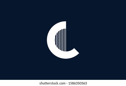 Initial Based Minimal Flat C Logo Stock Vector (Royalty Free ...