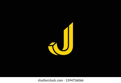 Initial based minimal and flat J Logo icon. J letter creative fonts monogram symbol template.