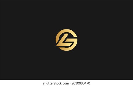 Initial based modern and minimal Logo. LG OR GL letter trendy  monogram icon symbol. Universal professional elegant luxury alphabet vector design
