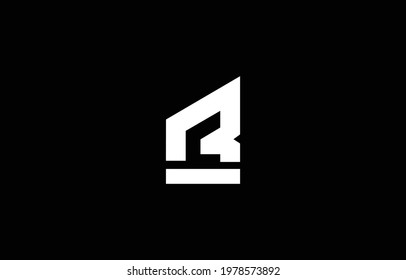 Initial based R, RR, PC, CP,  logo template. Unique monogram alphabet letters design and vector.