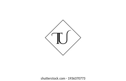Initial based UT, TU, TG, GT, HT, TH, logo template. Unique monogram alphabet letters design and vector.