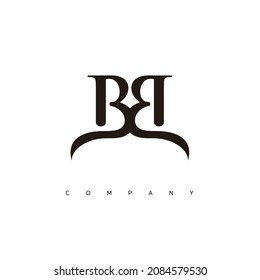 Initial BB logo design vector