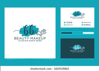 Initial BB logo from Feminine logo collection and business card templates. Premium Vector.

