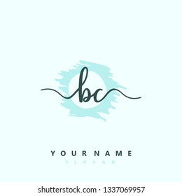 Initial BC handwriting logo