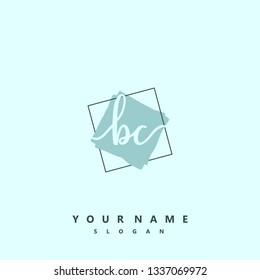 Initial BC handwriting logo
