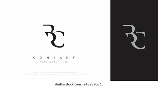Initial BC Logo Design Vector 