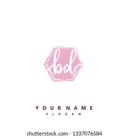 Initial BD handwriting logo