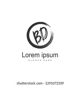 Initial BD Letter Logo Template Design