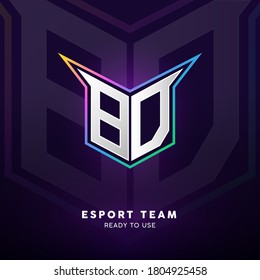 Initial BD logo design with strong shape, Logo for game, esport, initial gaming, community or business.