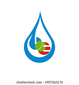 Initial BE renewable energy logo for business purposes