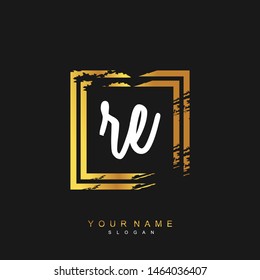 RE Initial beauty floral logo template