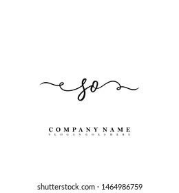 SO Initial beauty floral logo template
